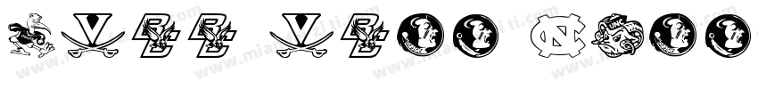 NCAA Cal Poly Mustan字体转换
